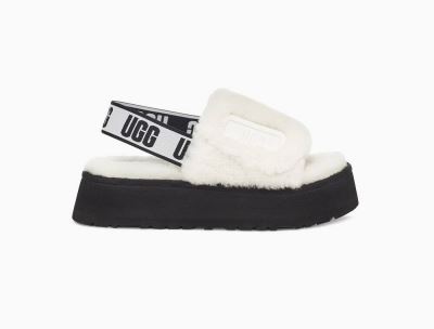 UGG Disco Slide Slippers for Womens - White India